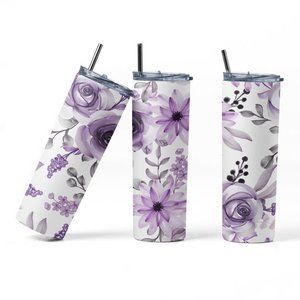 20oz Insulated Tumbler, Floral, Cute